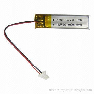 Lithium Polymer Battery Packs, 3.7V, 90mAh